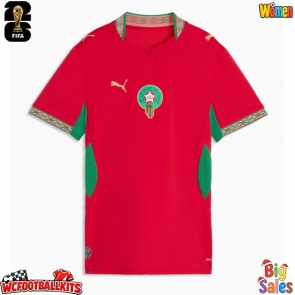 Morocco Replica Home Stadium Shirt for Women World Cup 2026 Short Sleeve
